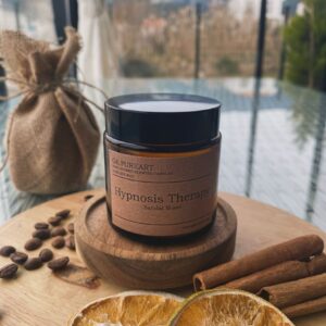 Doğal Soya Mumu Amber Cam Kavanozda Aromaterapi Mumu - Therapy