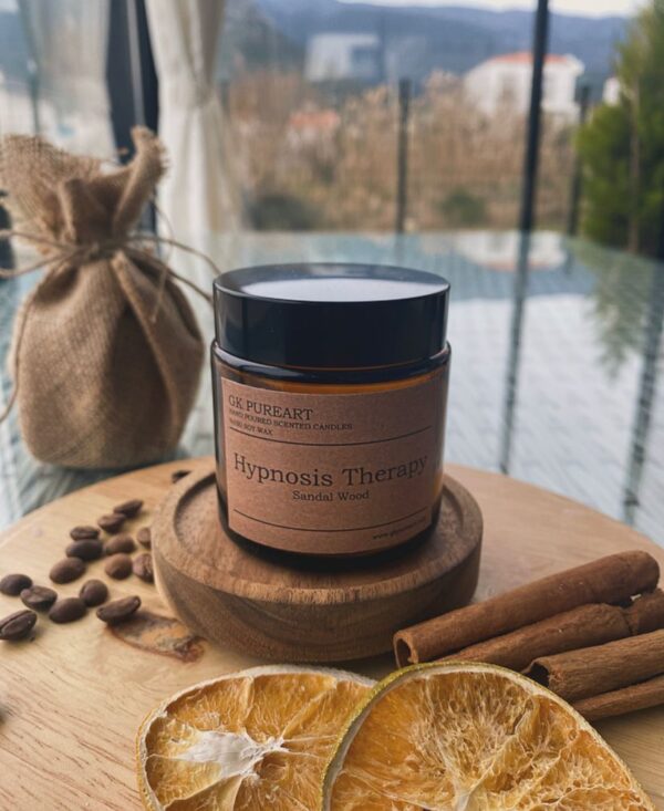 Doğal Soya Mumu Amber Cam Kavanozda Aromaterapi Mumu - Therapy