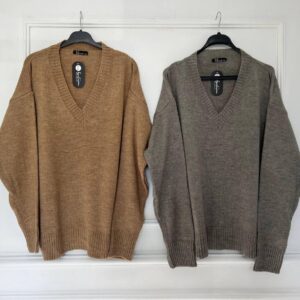 Richmond Yumoş V Yaka Uzun Kazak Camel