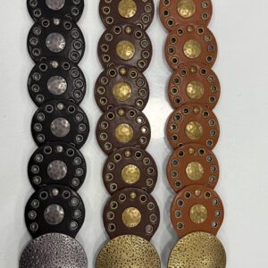 İthal Kadın Siyah Deri Madalyon Toka Kovboy Stil Tasarım Kemer-Premium Kalite