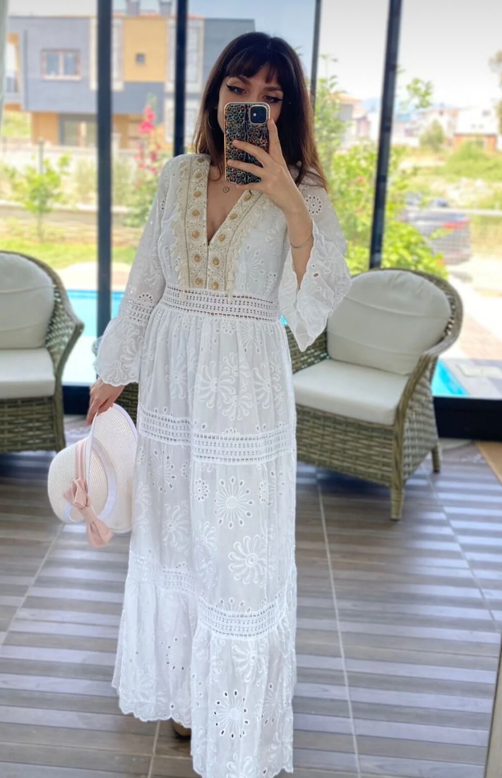 Brode Detaylı Hürrem Model Elbise-01