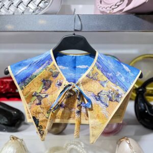 İthal Vintage Şal Yaka Fular - Yakalık