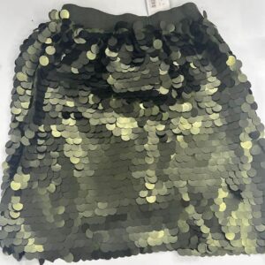 Trend büyük Pullu Mini Etek-Haki
