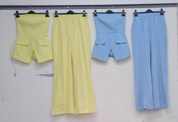 Straplez Bluz Pantolon Takım - Görsel 3