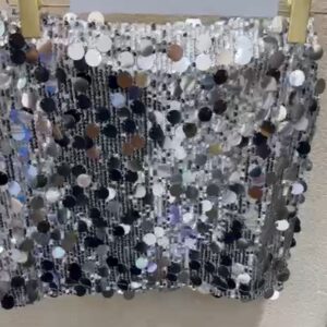 Trend Pullu Mini Etek -GÜMÜŞ