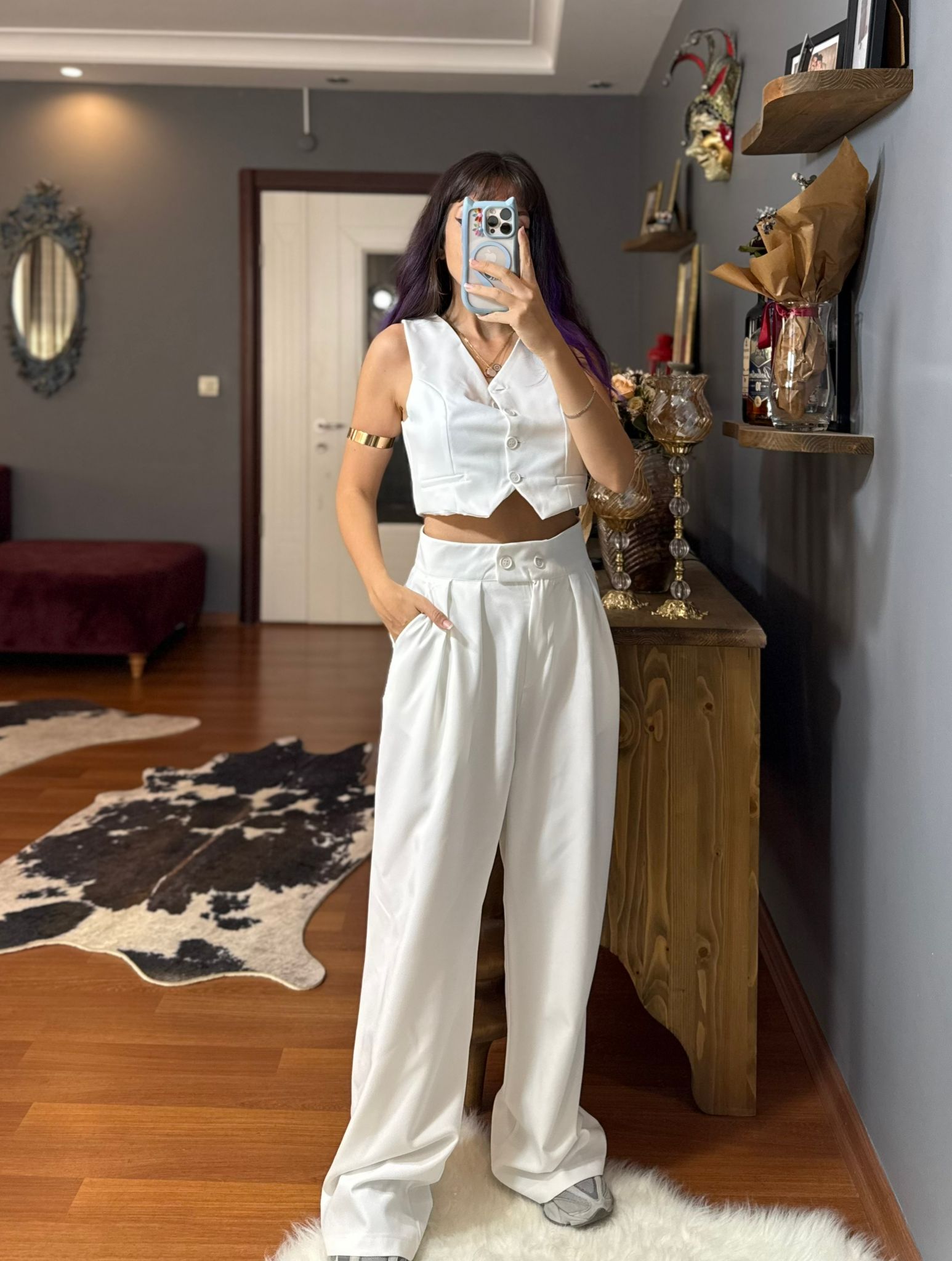 Yüksek Bel Salaş Palazzo-3RENK