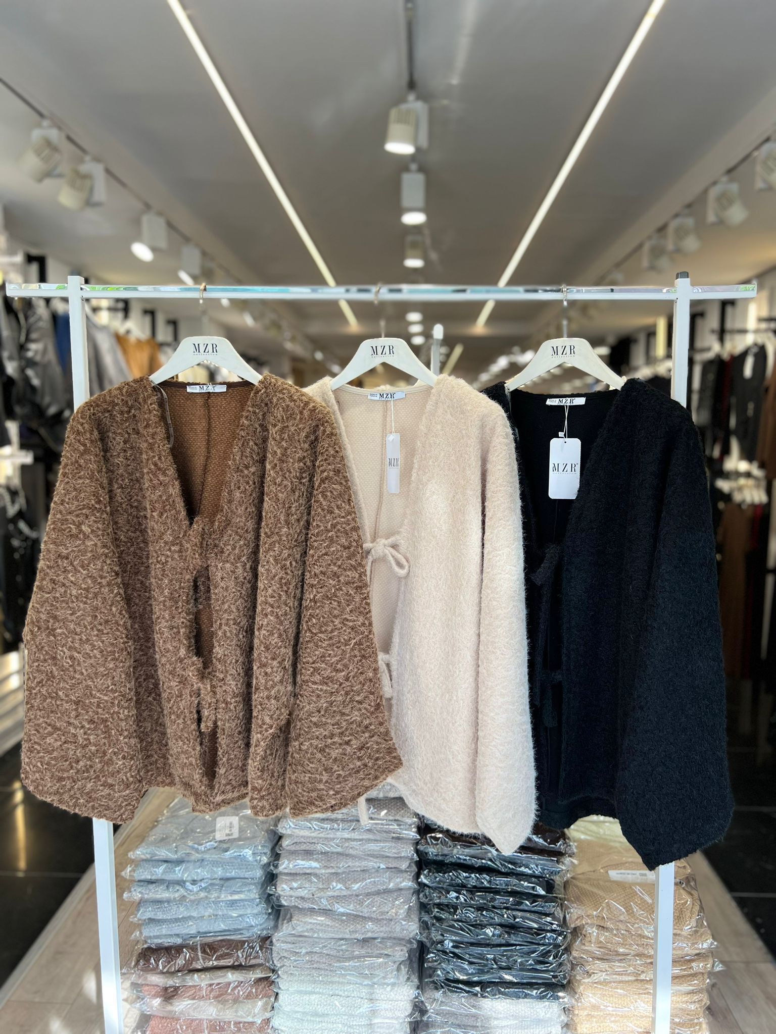 CozyTouch Bağlamalı Peluş Ceket Bej