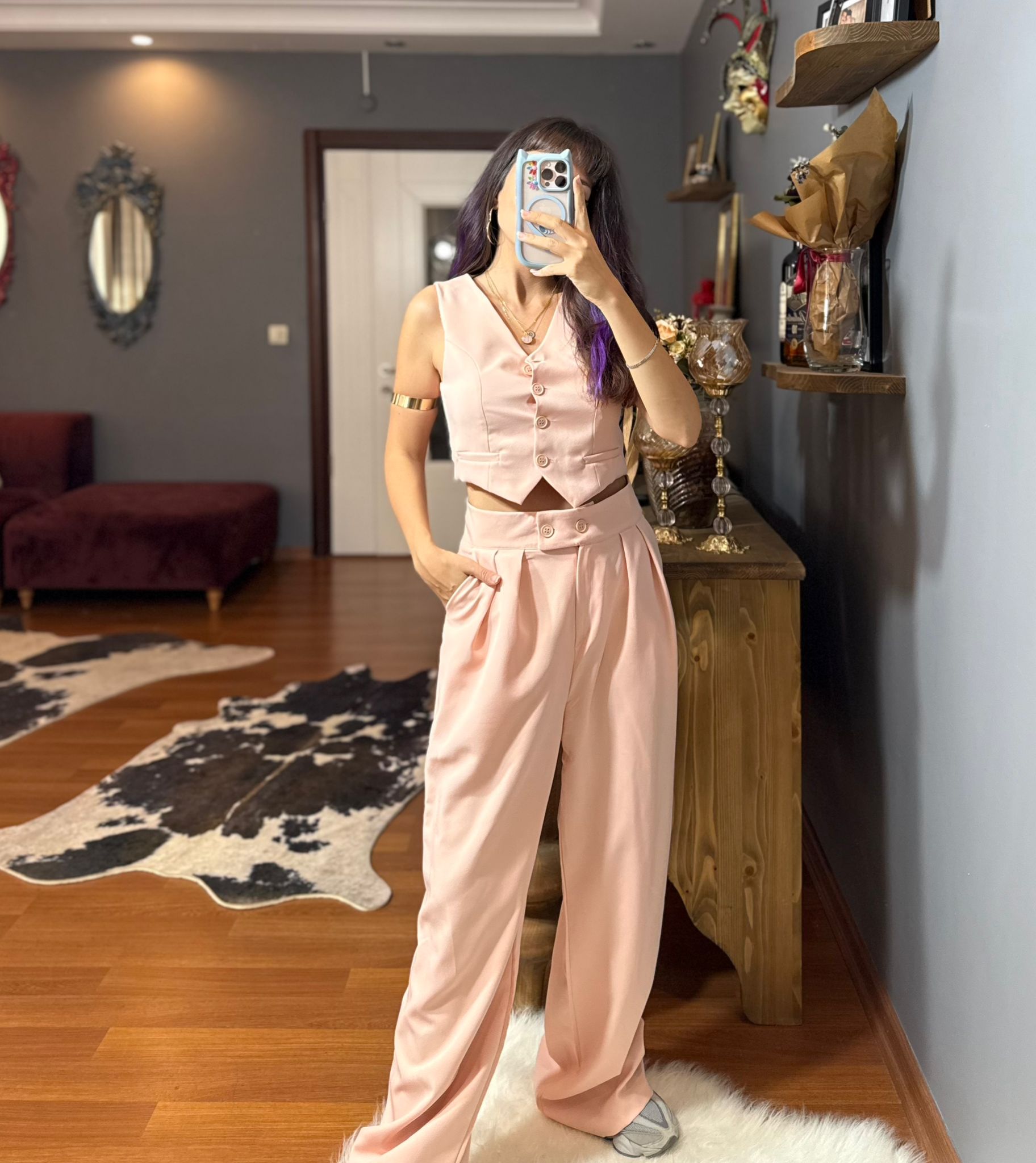 Yüksek Bel Salaş Palazzo-3RENK - Görsel 3