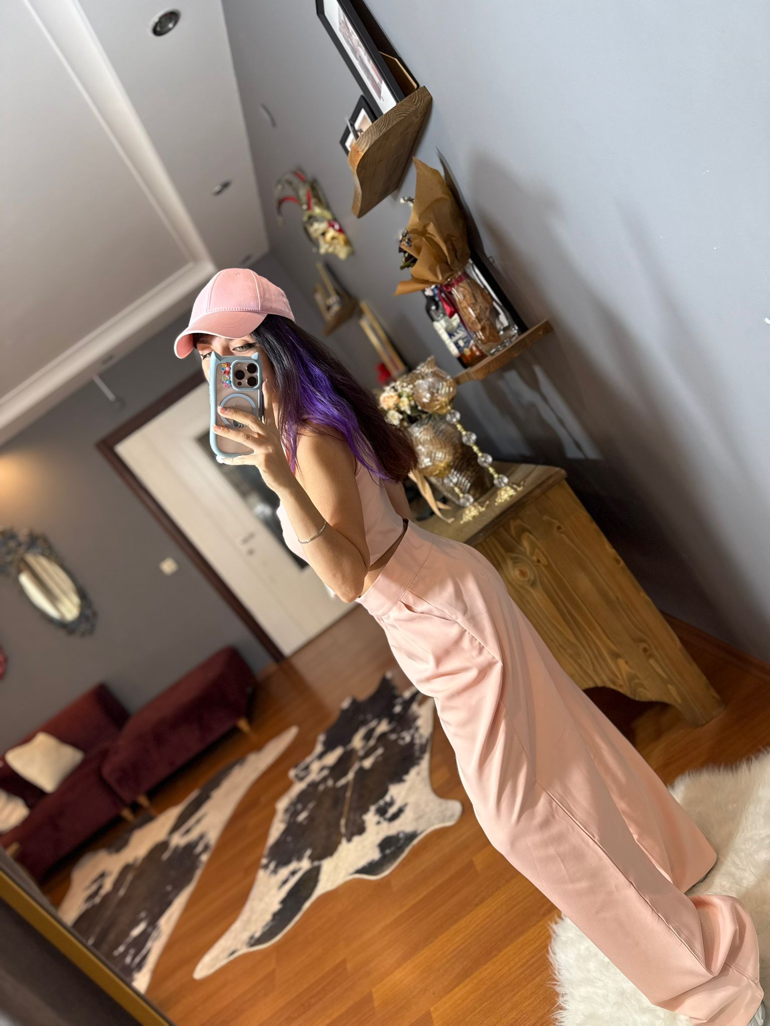 Yelek Pantolon Takım-pembe - Görsel 3