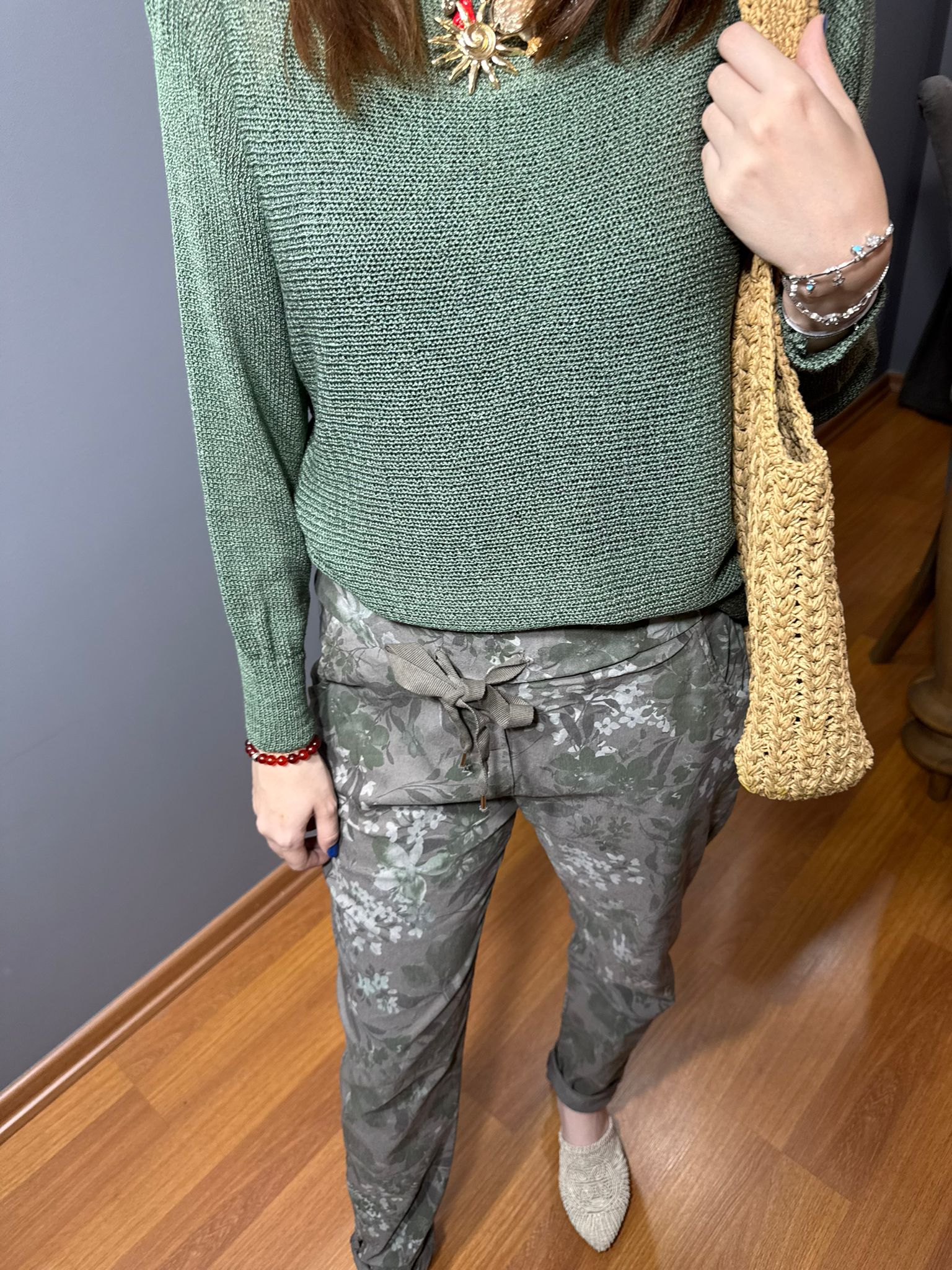 Desenli İthal Pantolon - Görsel 3