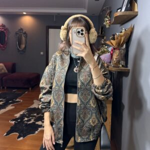 Etnik Desenli Tasarım Bomber Ceket - No:1