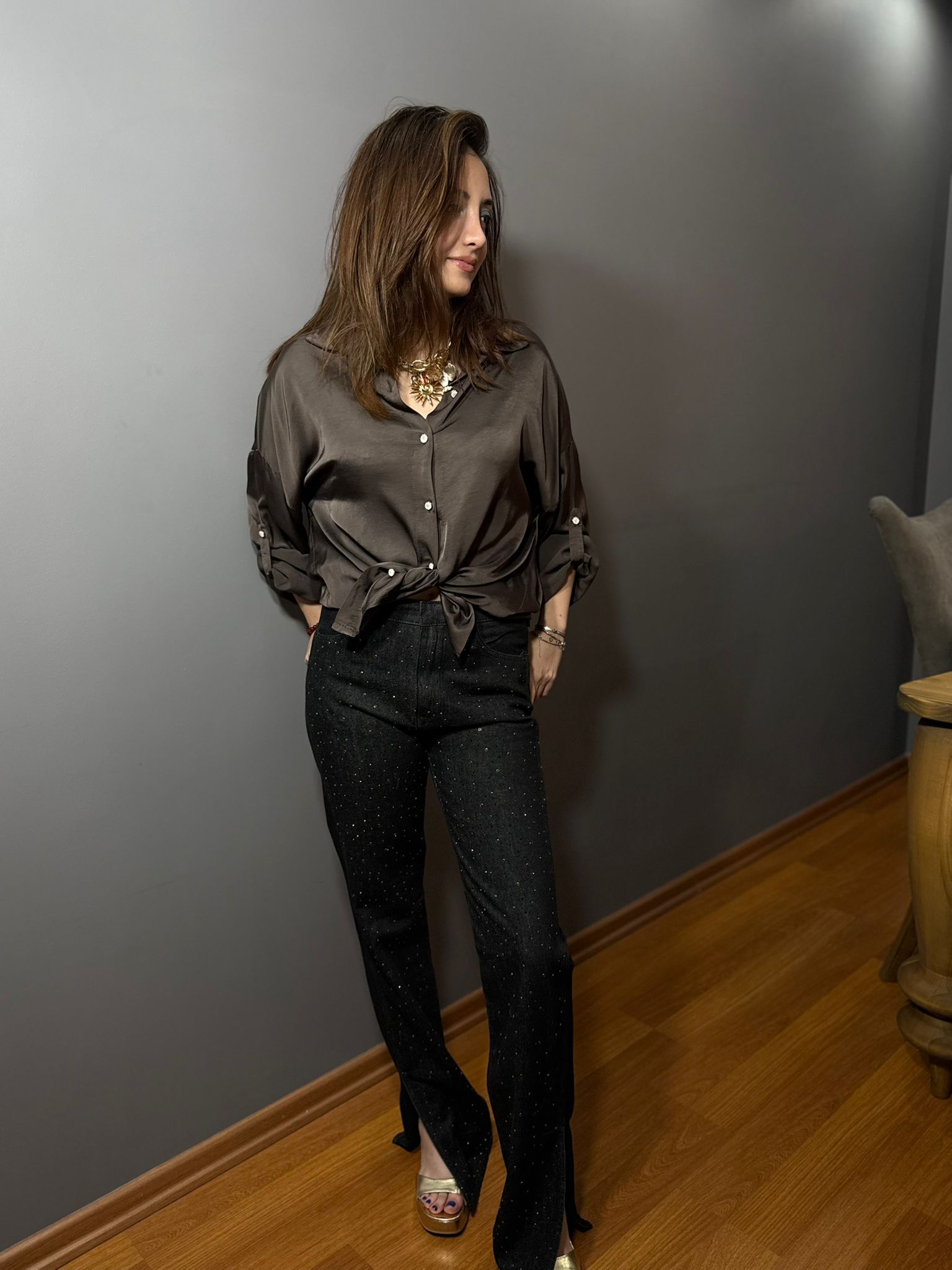 ORJ MRK Taşlı Pantolon