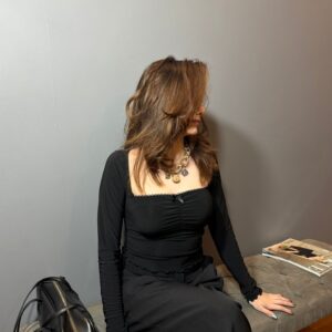 ORJ MRK Premium Kalite Kurdele Detaylı Pretty Bluz - Siyah