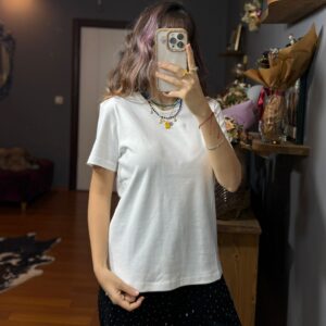 Premium Kalite Pamuk Kumaş orj mrk Basic Tshirt (3 RENK)