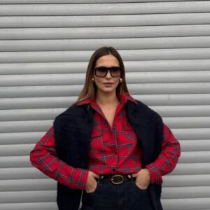 Oversize Kırmızı Oduncu Gömlek