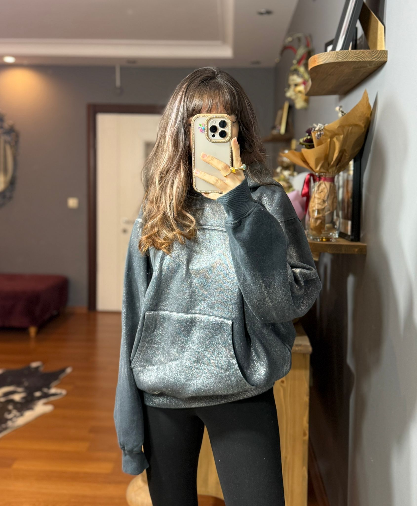 Parlak Batik Şardonlu Sweat