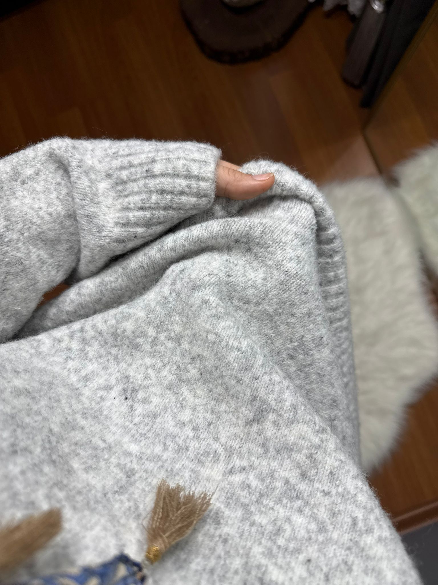 Oversize Bisiklet yaka Kaza - Görsel 2