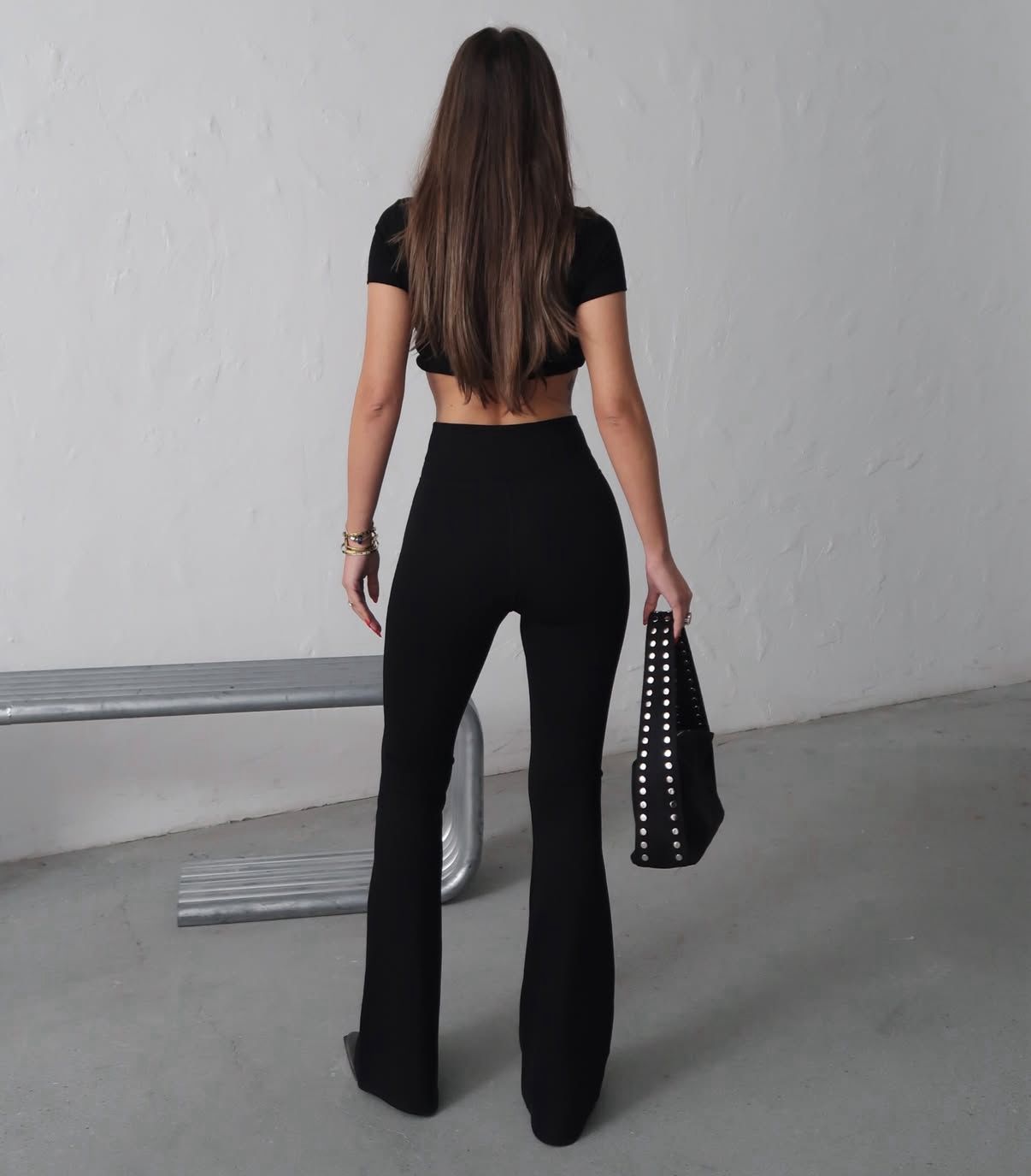 Çift Fermuar Tasarım Tayt Pantolon - Görsel 5