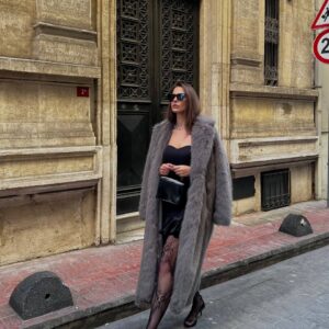 İthal Premium Oversize Uzun Kürk