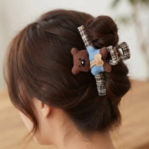 Tasarım Peluş Ayıcık Model Mandal Toka